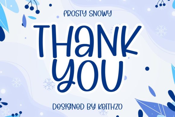 Frosty Snowy Font - Preview 4