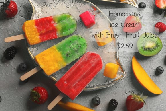 Icecream Homemade Font PNG with transparent background - Preview 2