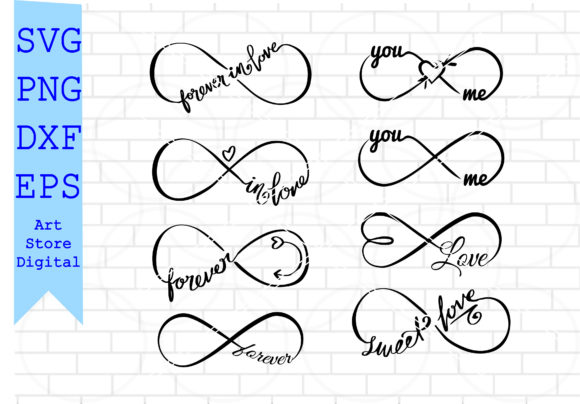 Infinity Heart Svg, Love Infinity Svg