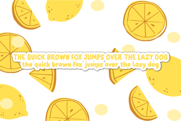Lemonella Font PNG with transparent background - Preview 3
