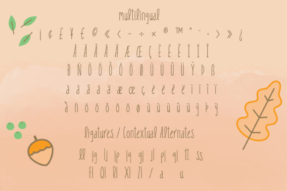Little Fling Font PNG with transparent background - Preview 6