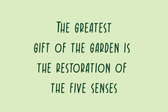 Power Garden Font PNG with transparent background - Preview 1