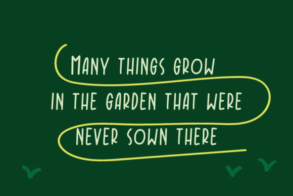 Power Garden Font PNG with transparent background - Preview 2