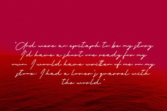 Red Bells Font PNG with transparent background - Preview 1
