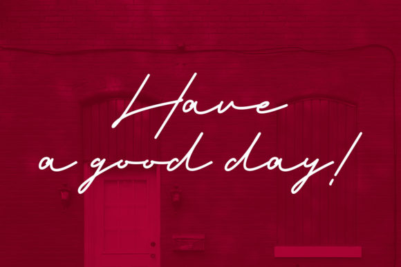 Red Bells Font PNG with transparent background - Preview 4