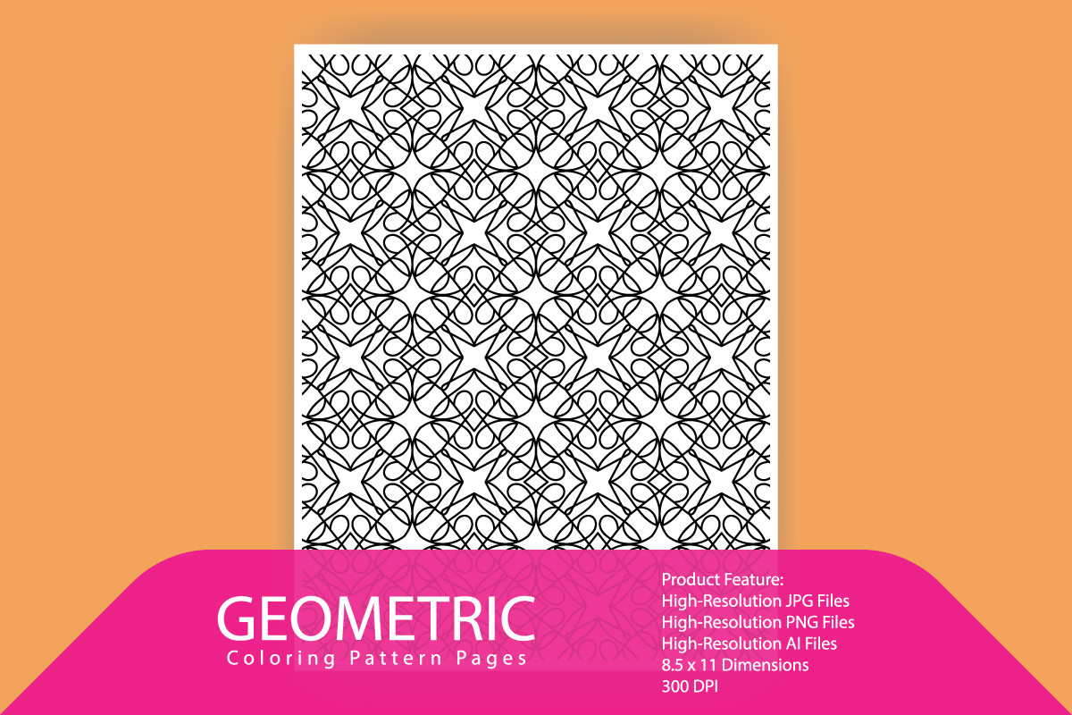 Unique Geometric Pattern Design Graphic by samima01723 · Creative Fabrica