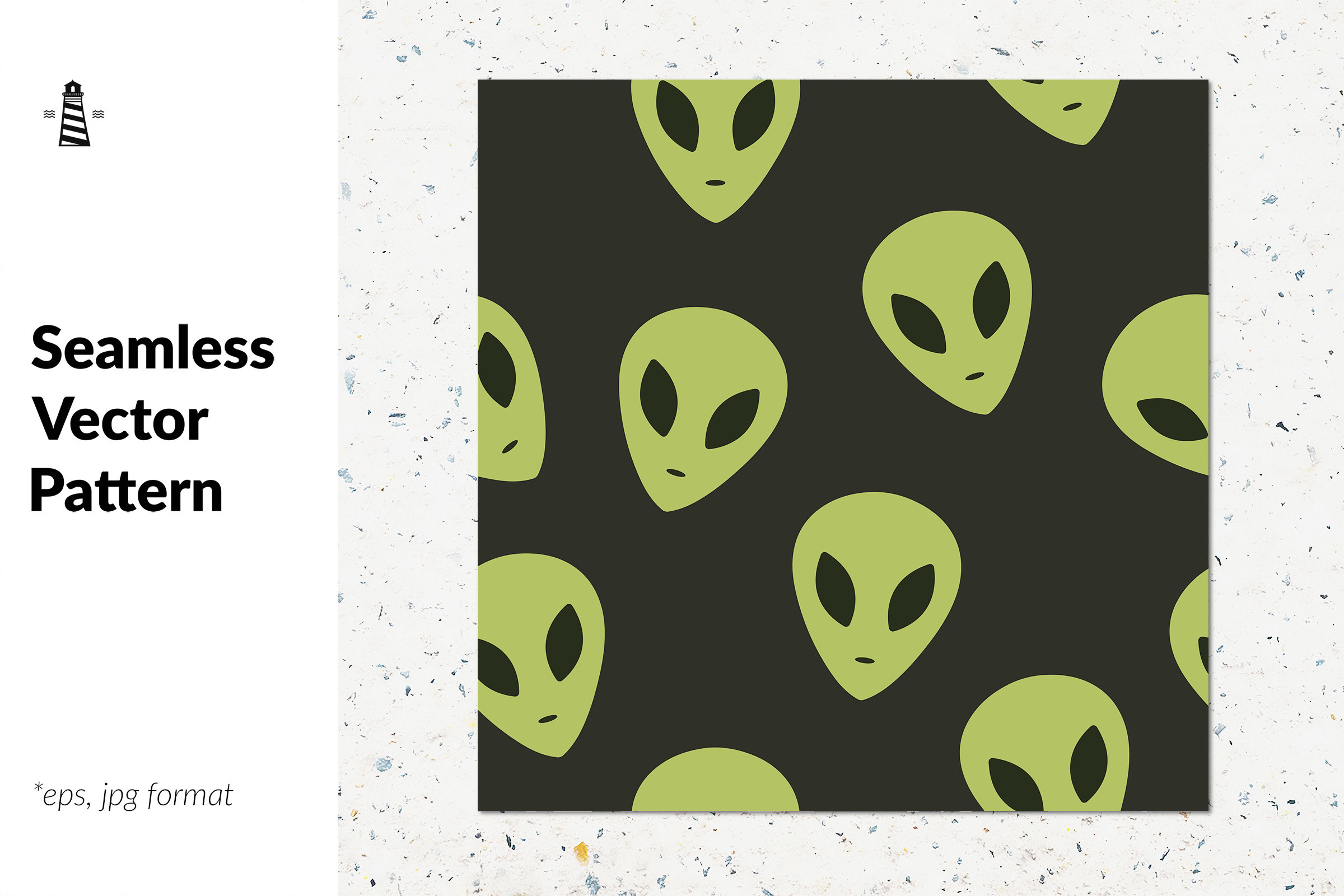 Alien Metallic Pattern Alien Vector Seamless Pattern Graphic by northseastudio · Creative Fabrica