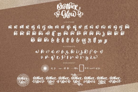 Brother Glow Font - Preview 5
