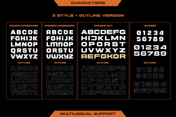 Cyberion Font PNG with transparent background - Preview 6