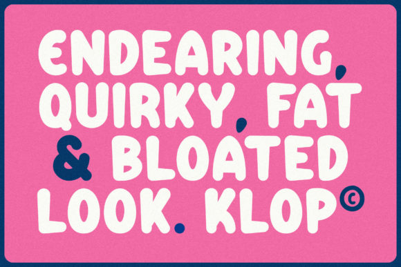 Klop Font - Preview 1