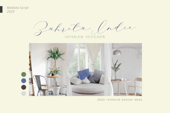 Mabista Script Font PNG with transparent background - Preview 6
