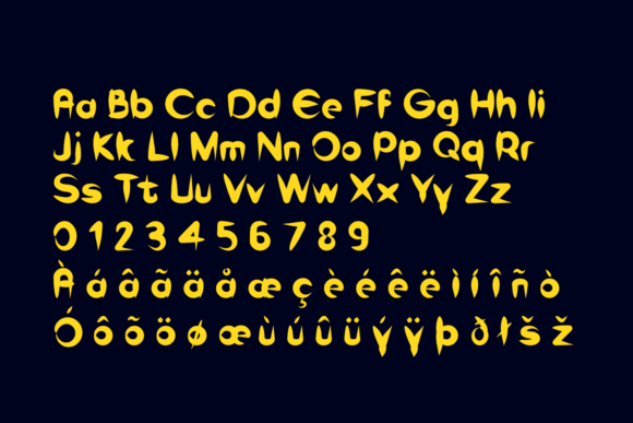 Pelicans Font PNG with transparent background - Preview 1