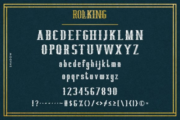 RollKing Font PNG with transparent background - Preview 5