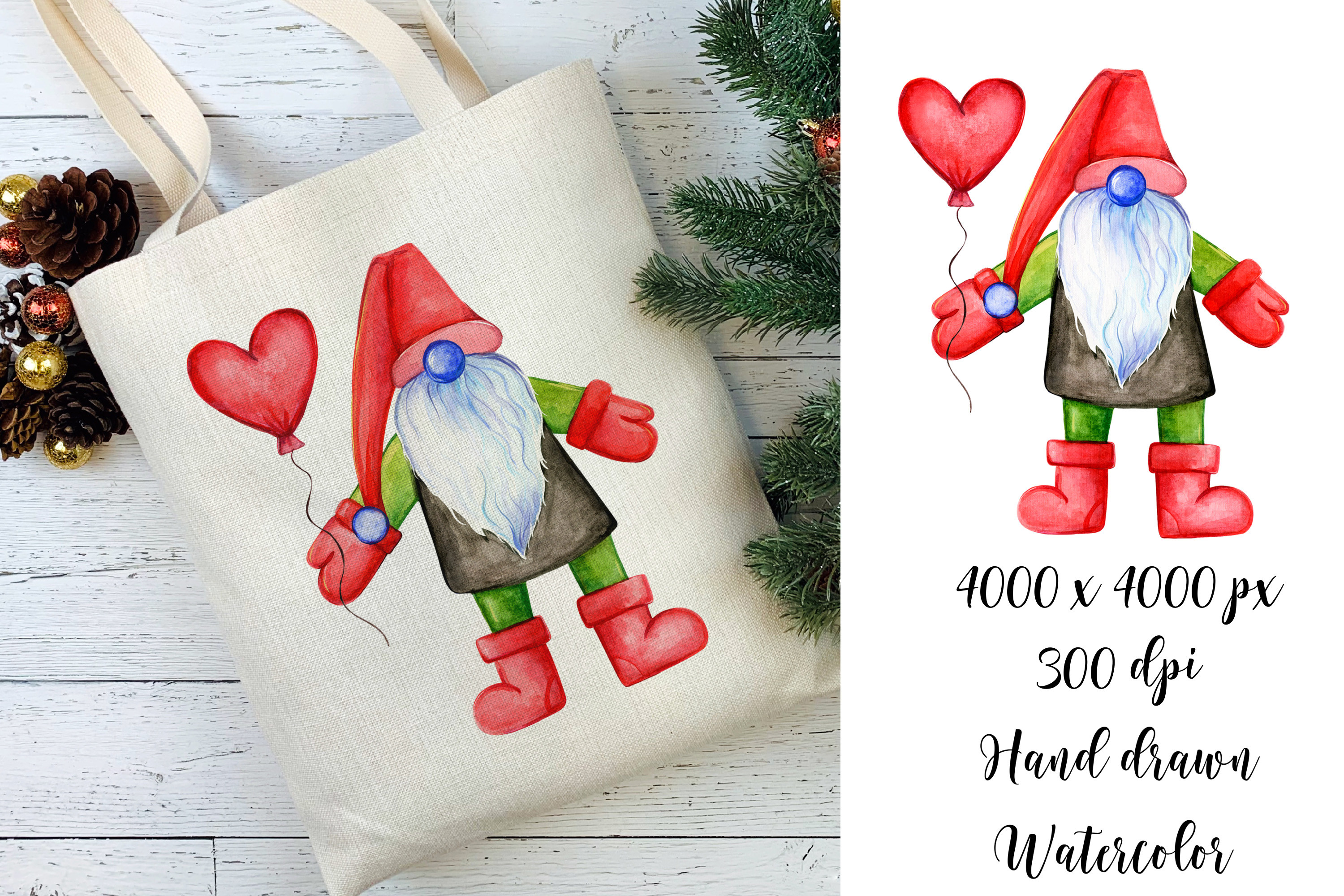 Watercolor Christmas Cliparts Collection - photo 5