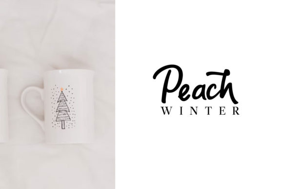 Christmas and Winter Font PNG with transparent background - Preview 3