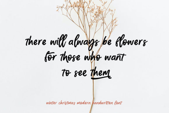 Christmas and Winter Font PNG with transparent background - Preview 4
