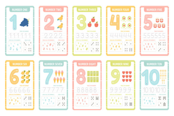 Numbers Learning Cards
