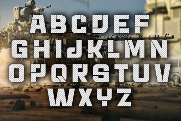 Panzer Font PNG with transparent background - Preview 1