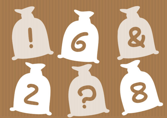 Play Bag Font PNG with transparent background - Preview 2