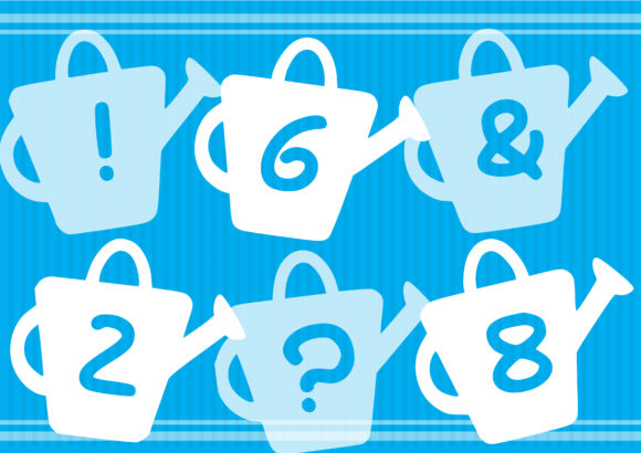 Play Watering Can Font PNG with transparent background - Preview 2