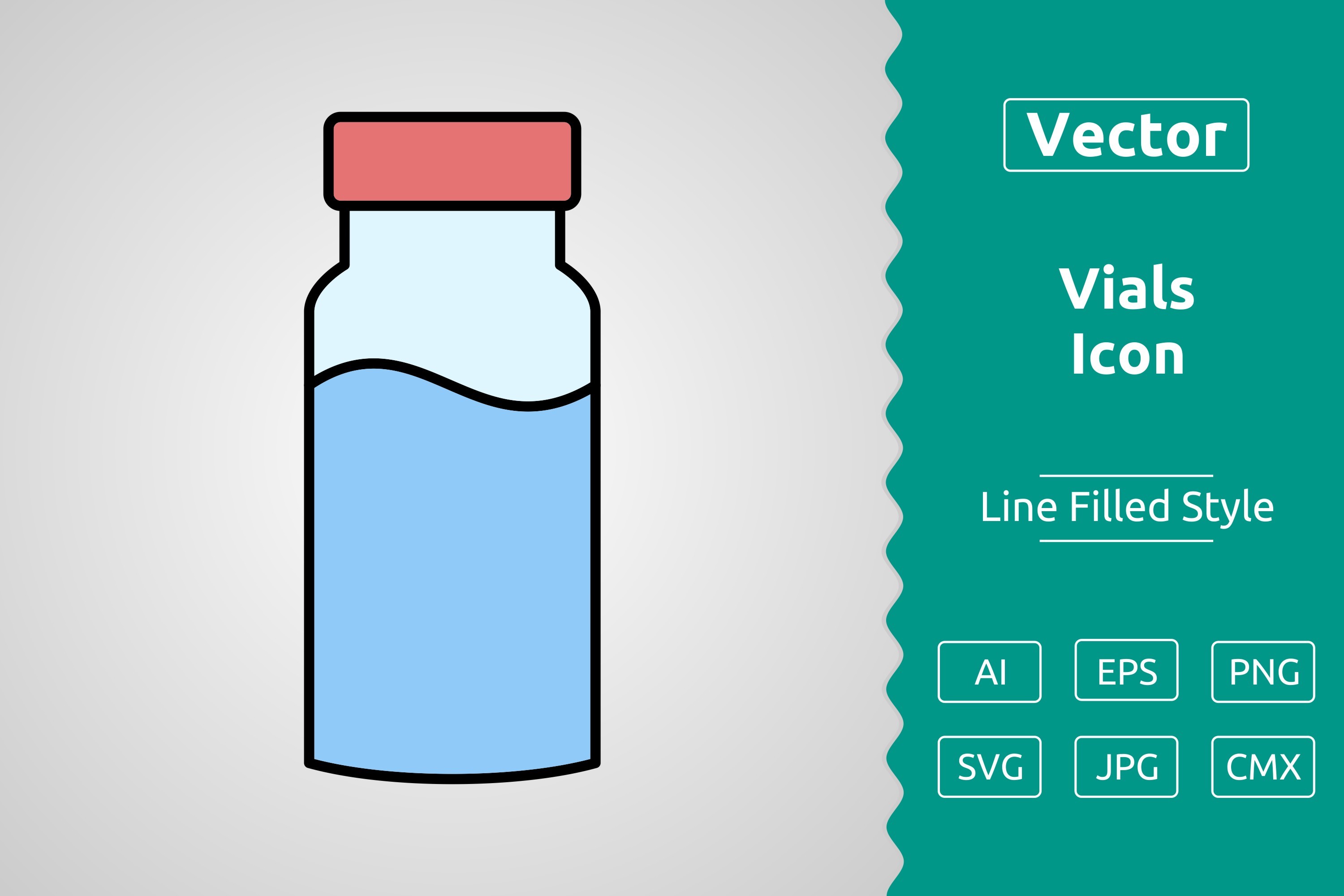 Vector Vials Filled Outline Icon Graphic by Muhammad Atiq · Creative ...