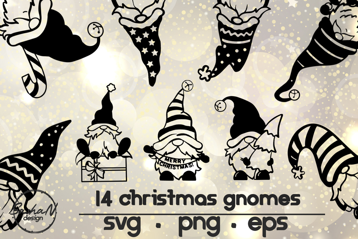 Christmas Gnomes Svg Bundle Graphic by sashanikart · Creative Fabrica