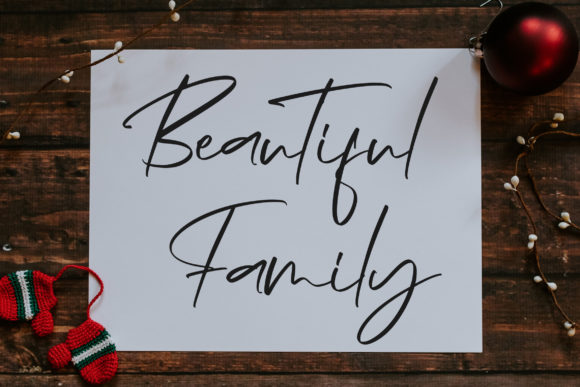Family Prosperity Font PNG with transparent background - Preview 1