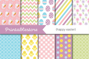 Happy Easter Digital Paper DP23 Graphic by Printablestore · Creative ...