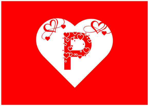 P Letter Logo with Love Icon Graphic by mdnuruzzaman01893