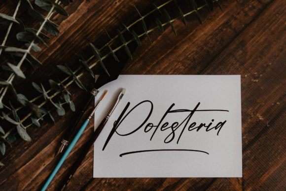 Polesteria Font PNG with transparent background - Preview 2