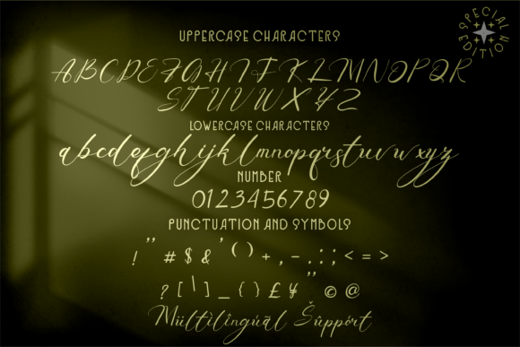 Robinson Yilow Font PNG with transparent background - Preview 5