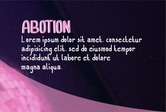 Abotion Font - Preview 2