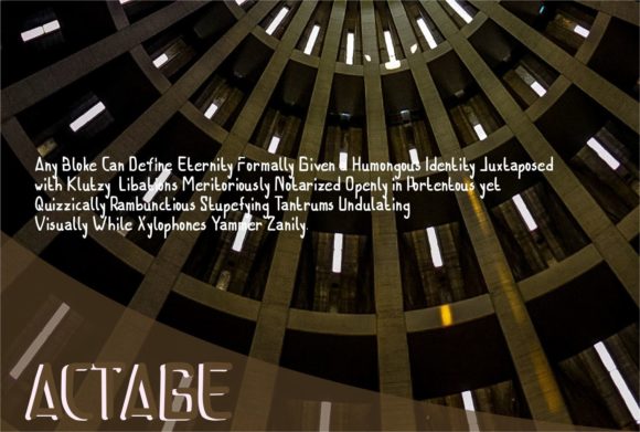 Actage Font - Preview 1