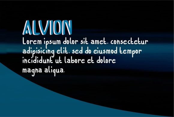 Alvion Font - Preview 2