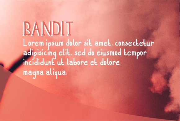 Bandit Font - Preview 2