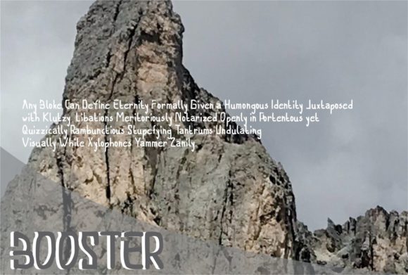 Booster Font - Preview 1