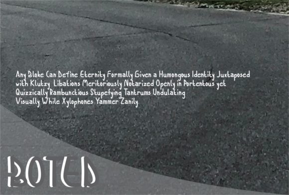Boted Font PNG with transparent background - Preview 1