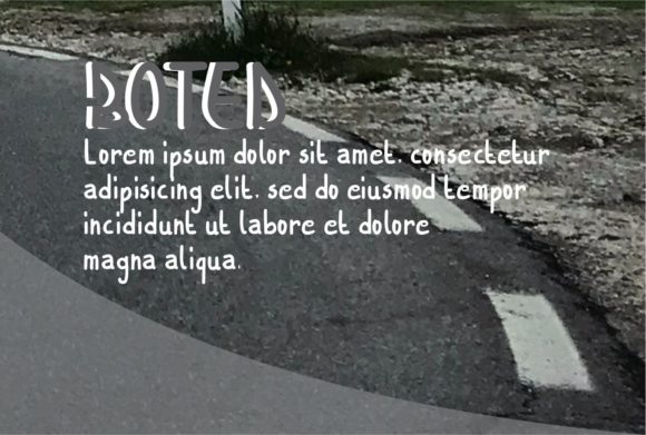 Boted Font PNG with transparent background - Preview 2