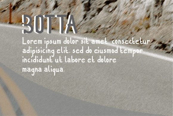 Botta Font - Preview 2