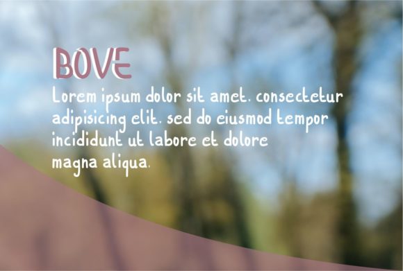 Bove Font - Preview 2