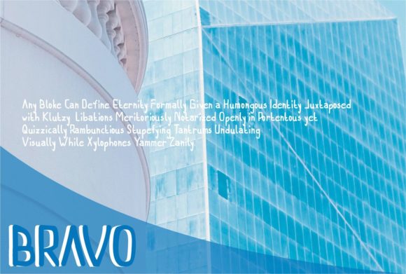 Bravo Font - Preview 1