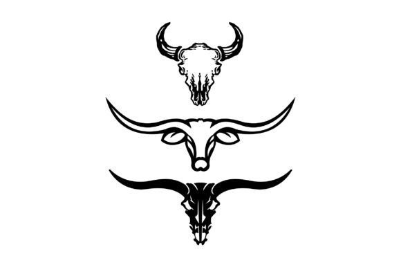 Bull Skull Grafik Logos Von alwi.chabib