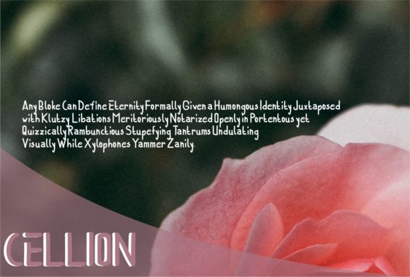 Cellion Font - Preview 1