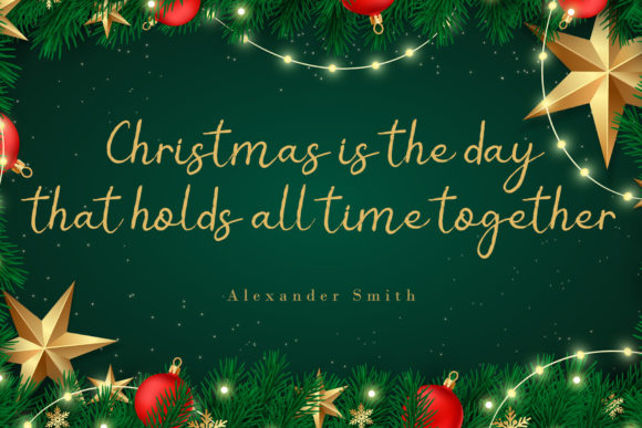 Christmas Ink Font PNG with transparent background - Preview 2