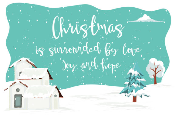 Christmas Wisdom Font PNG with transparent background - Preview 3