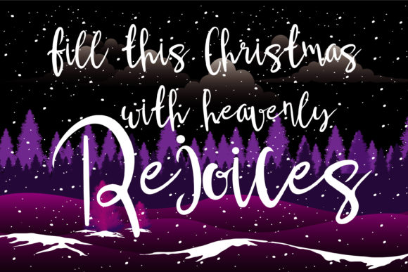 Christmas Wisdom Font PNG with transparent background - Preview 4