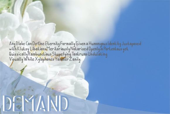 Demand Font - Preview 1