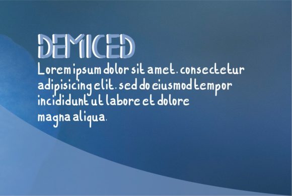 Demiced Font - Preview 2