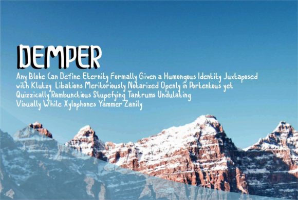 Demper Font - Preview 1