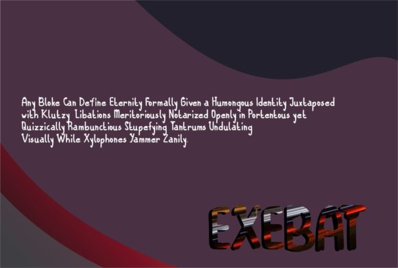 Exabat Font - Preview 1
